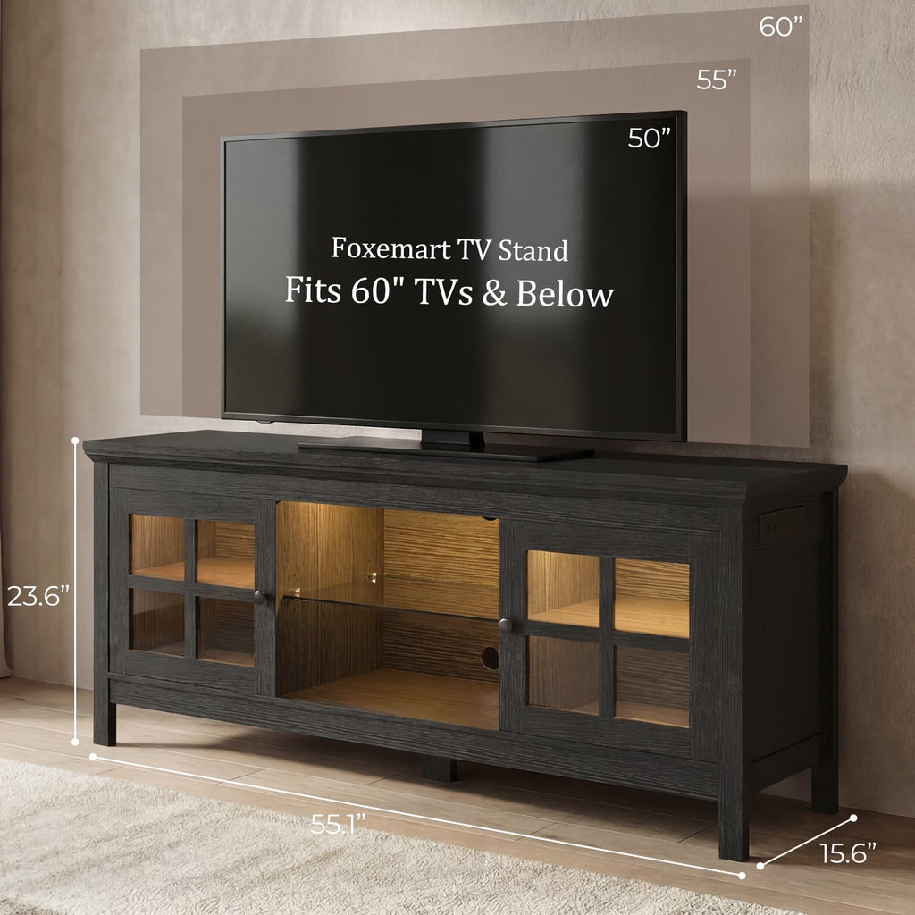 Farmhouse TV Stand for 60 Inch TVs