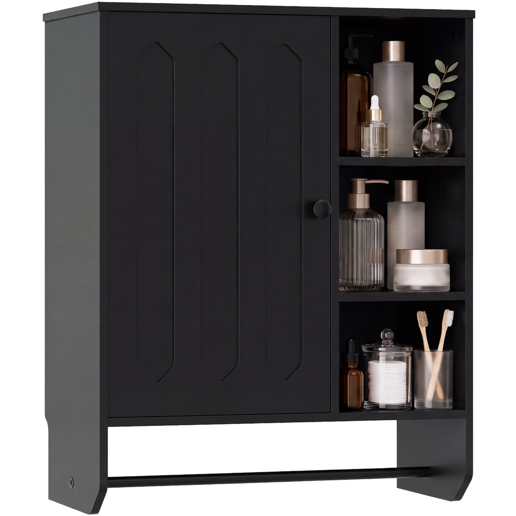 Bathroom Wall Cabinet with Towel Bar
