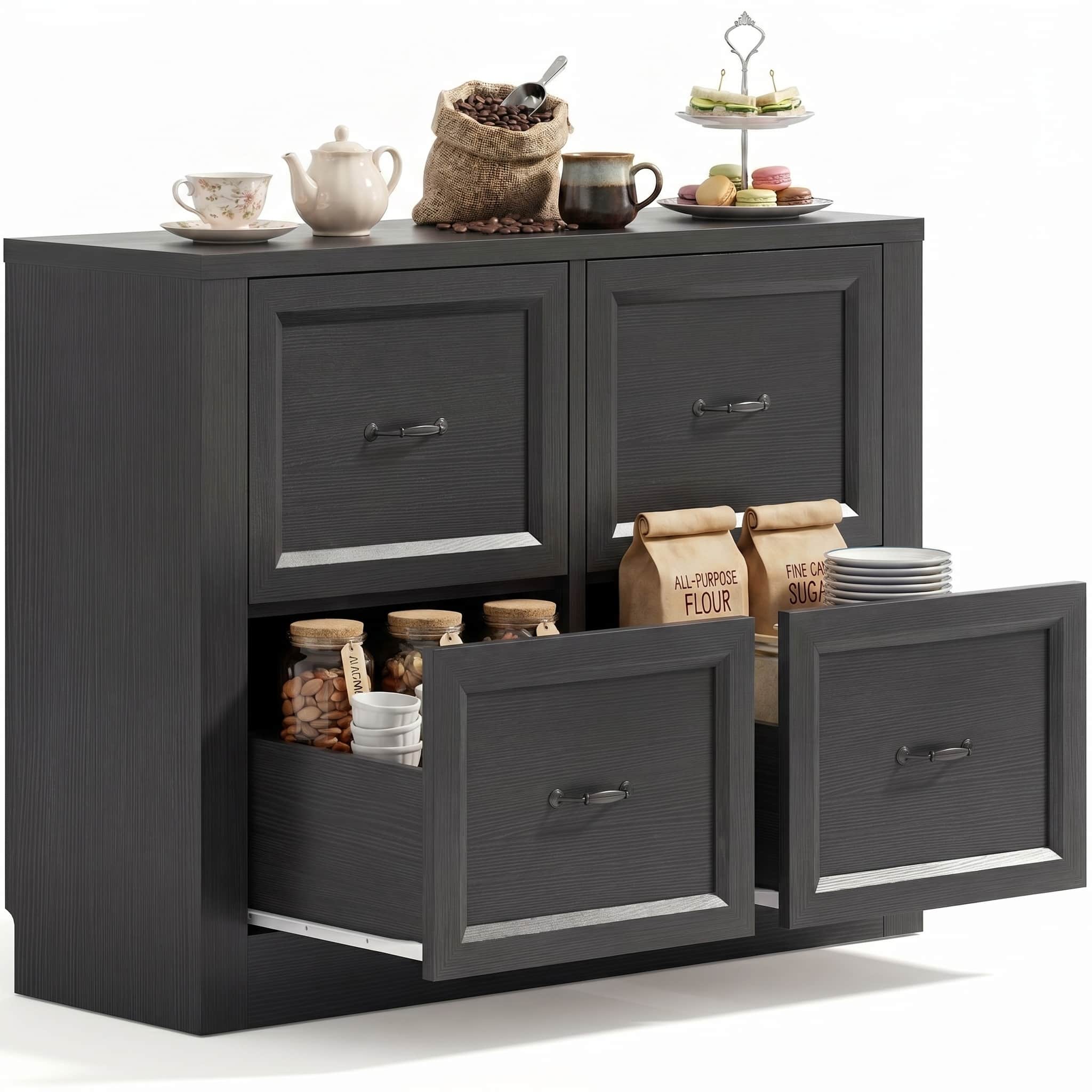39" Sideboard Buffet Cabinet with 4 Drawers