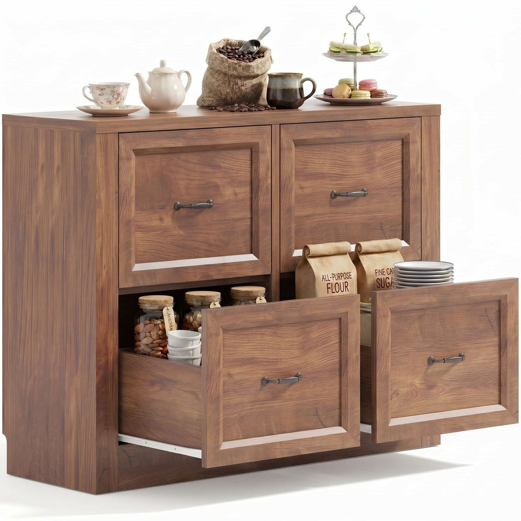 39" Sideboard Buffet Cabinet with 4 Drawers