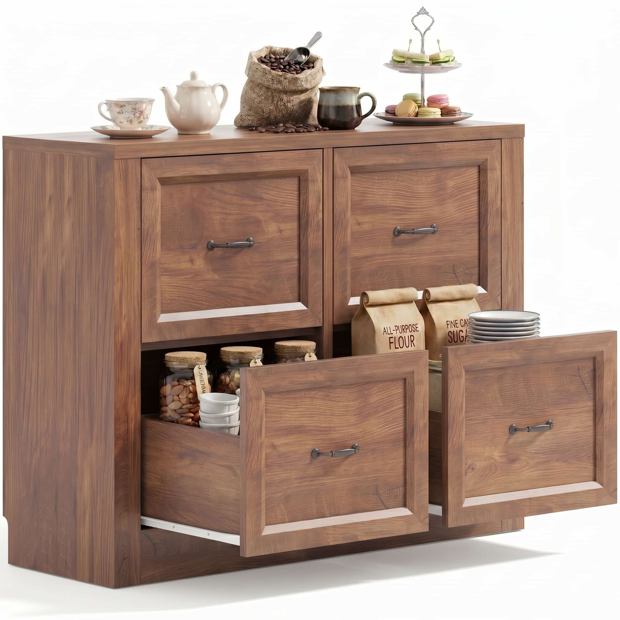 39" Sideboard Buffet Cabinet with 4 Drawers