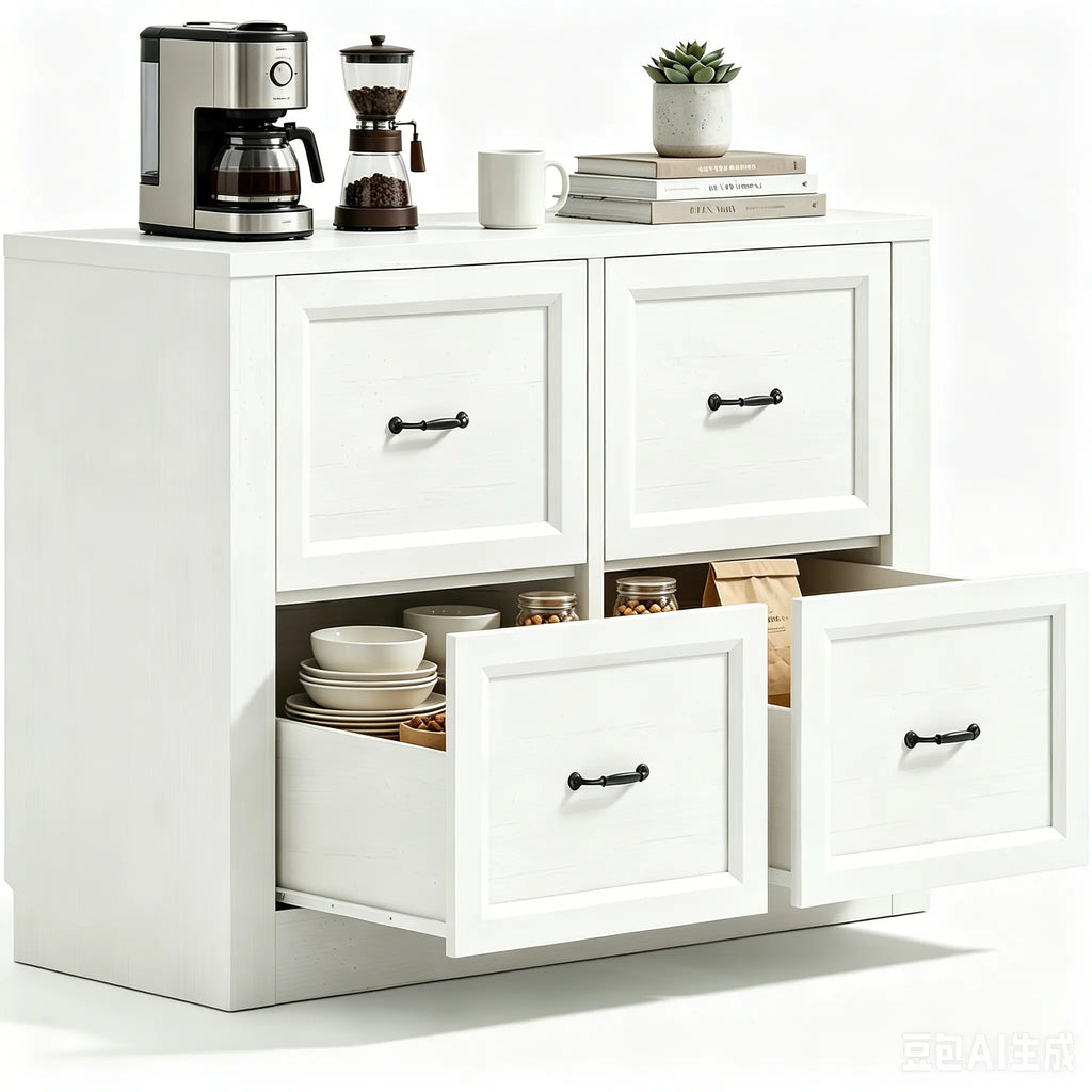 39" Sideboard Buffet Cabinet with 4 Drawers