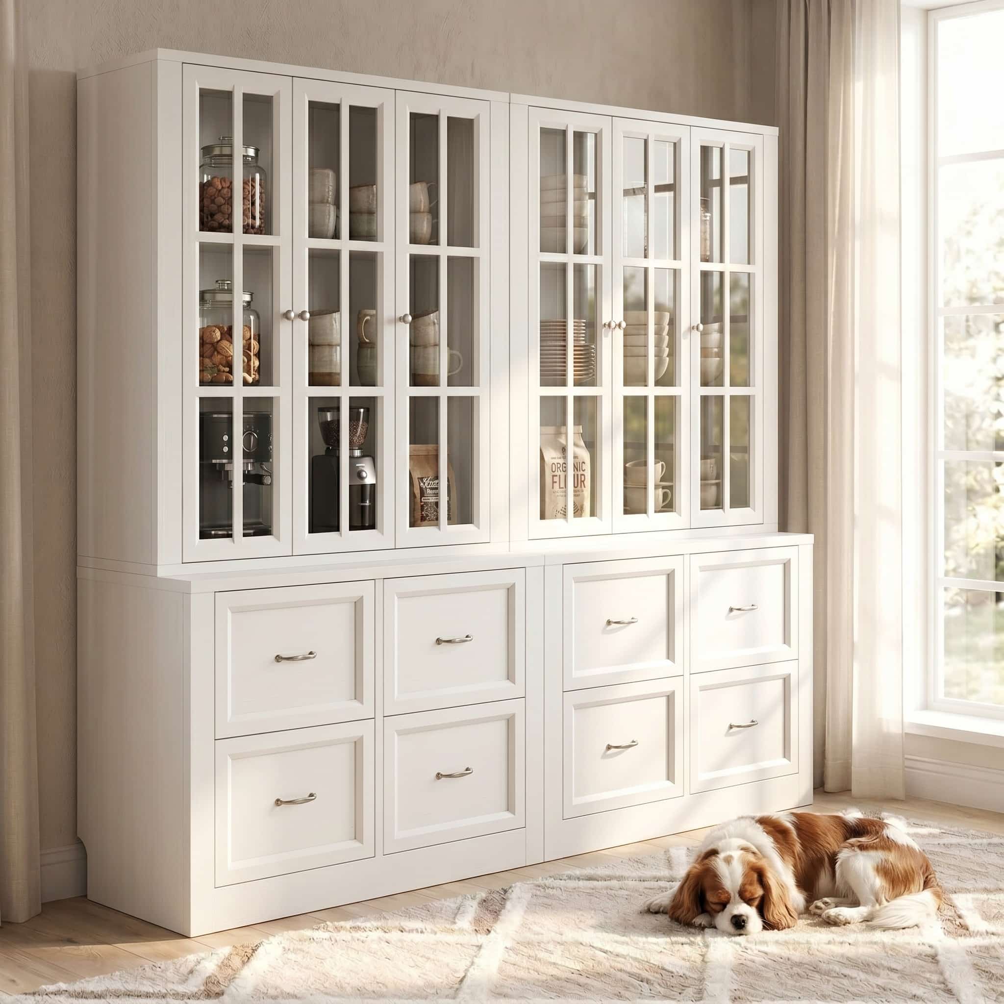 39" Sideboard Buffet Cabinet with 4 Drawers