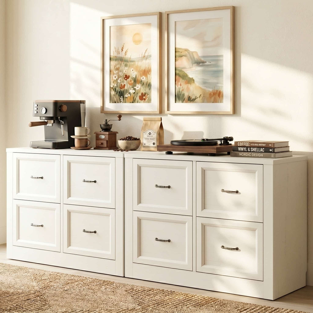 39" Sideboard Buffet Cabinet with 4 Drawers