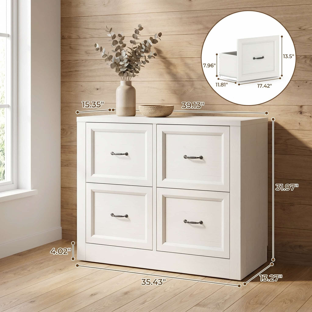 39" Sideboard Buffet Cabinet with 4 Drawers