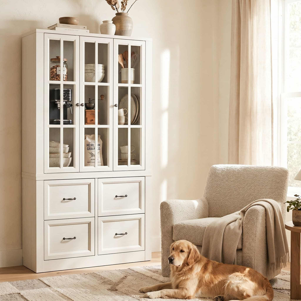 39" Sideboard Buffet Cabinet with 4 Drawers