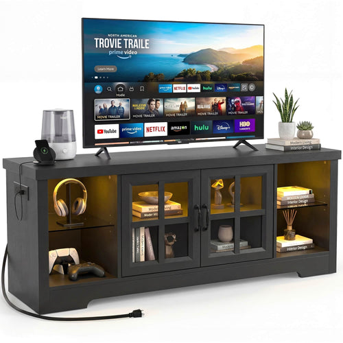 Farmhouse TV Stand for TVs up to 60 Inch